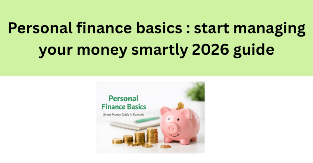 Personal finance basics in kannada -money management guide