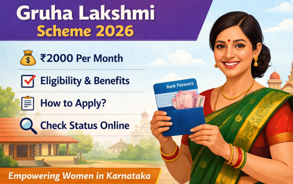 ಗೃಹ ಲಕ್ಷ್ಮಿ ಯೋಜನೆ 2026 ಕರ್ನಾಟಕ ಮಹಿಳಾ ಆರ್ಥಿಕ ಸಹಾಯ